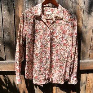 LOFT Floral button down